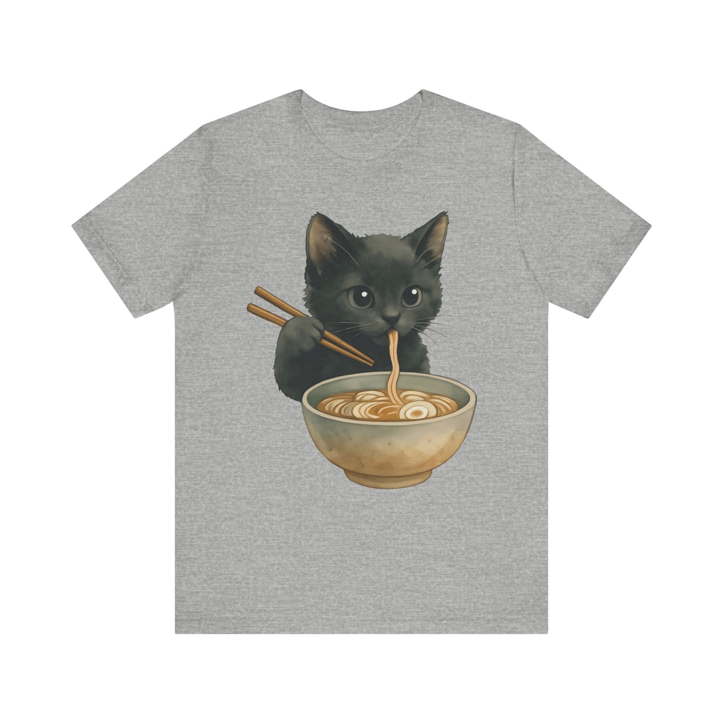 Kitten Eating Ramen T-Shirt