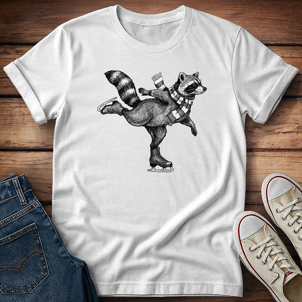 Raccoon Winter Ice Show T-Shirt