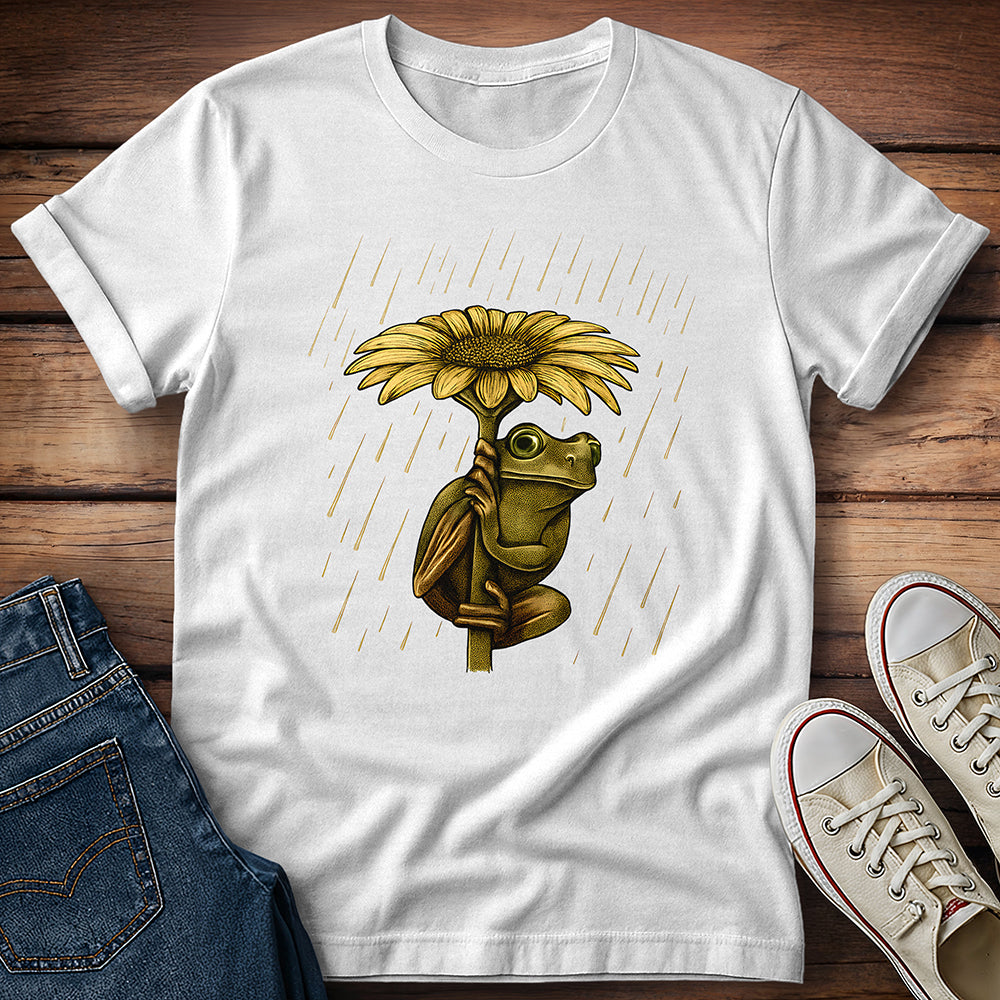 Frog Sunflower Shelter T-Shirt