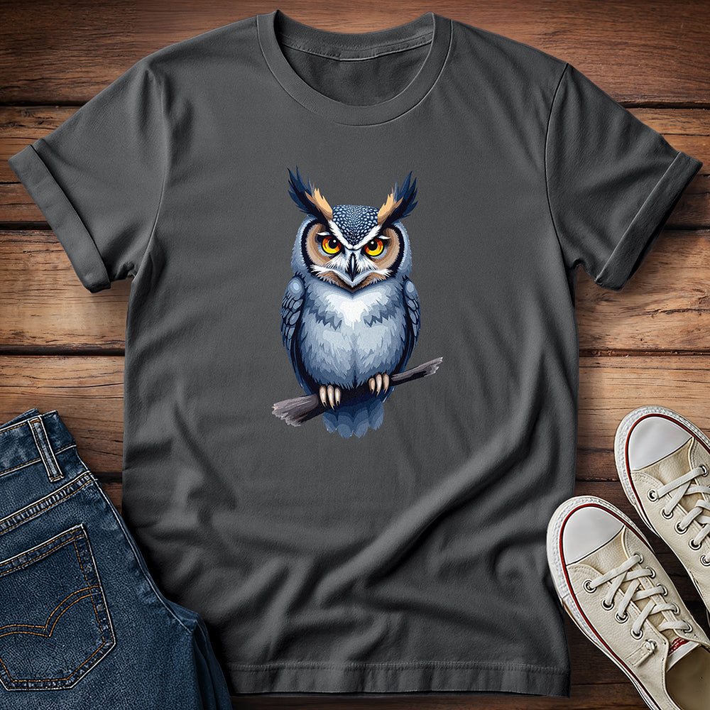 Horned Owl: Midnight Perch T-Shirt