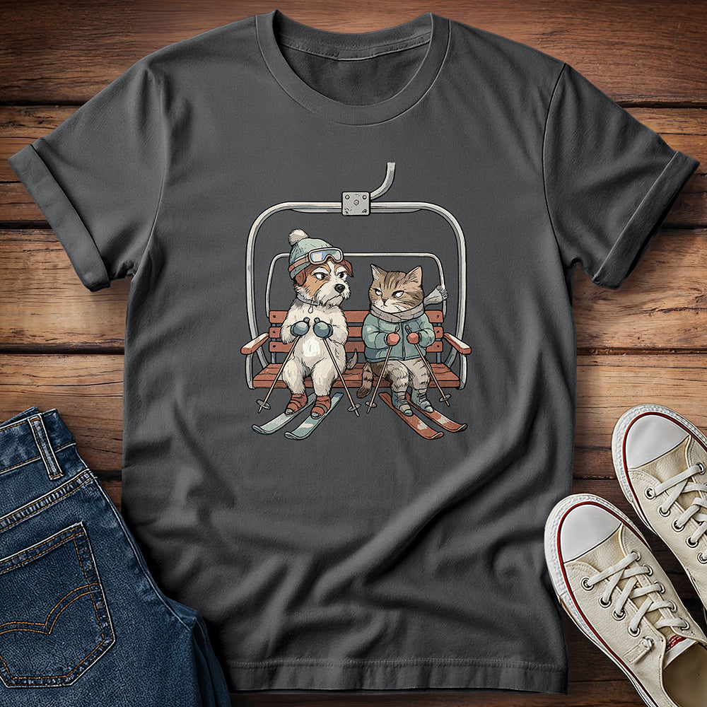 Dog & Cat - Ski You Later T-Shirt