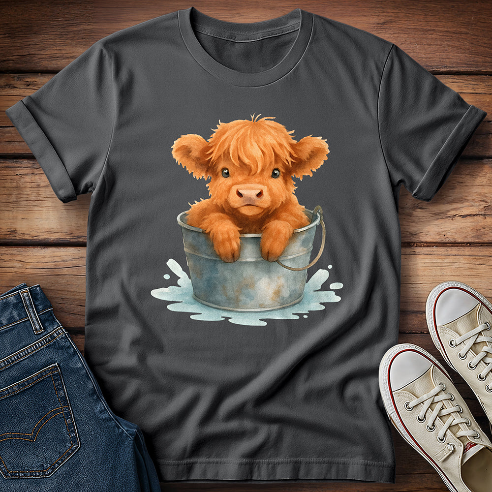 Highland Calf in Tub T-Shirt