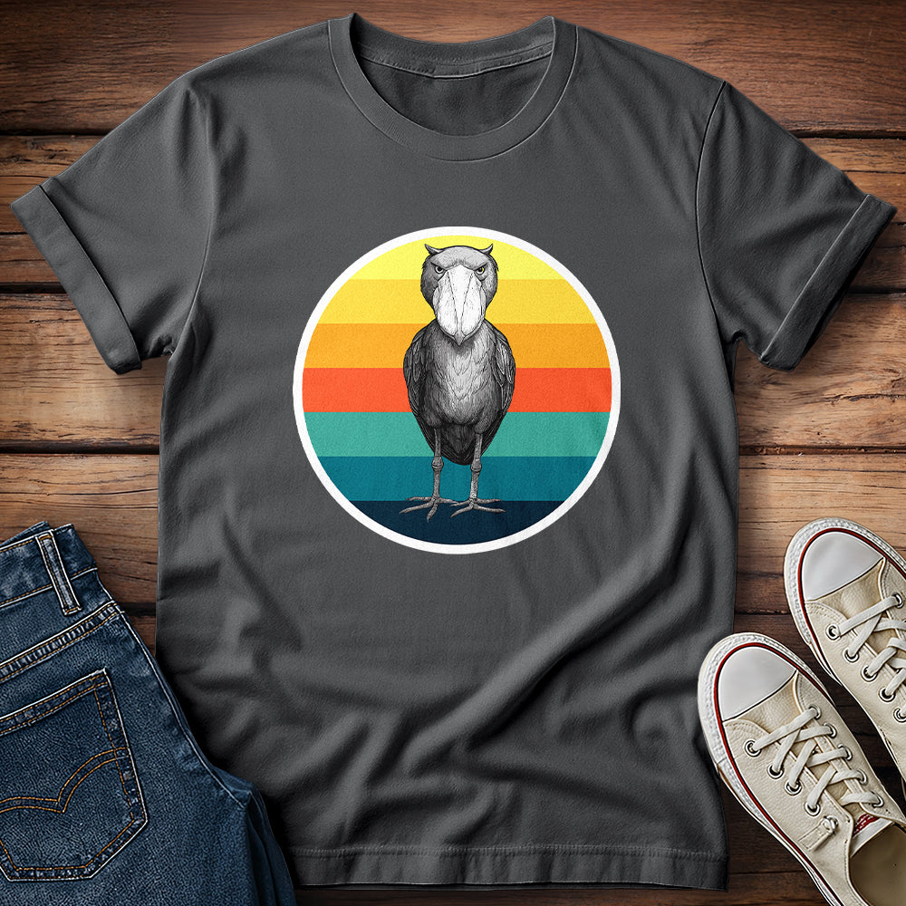 Retro Shoe-Billed Stork T-Shirt
