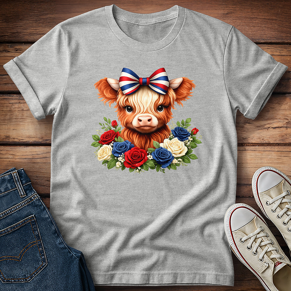 July 4th Highland Calf T-Shirt