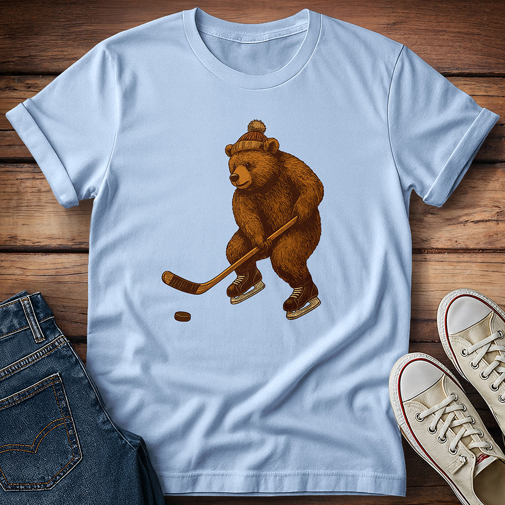 Bear Playing Hockey T-Shirt