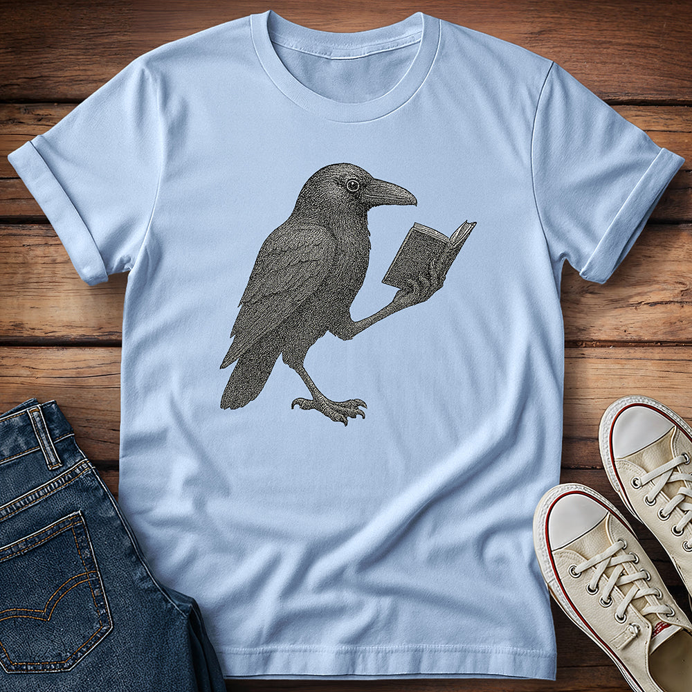 Crow Reading T-Shirt