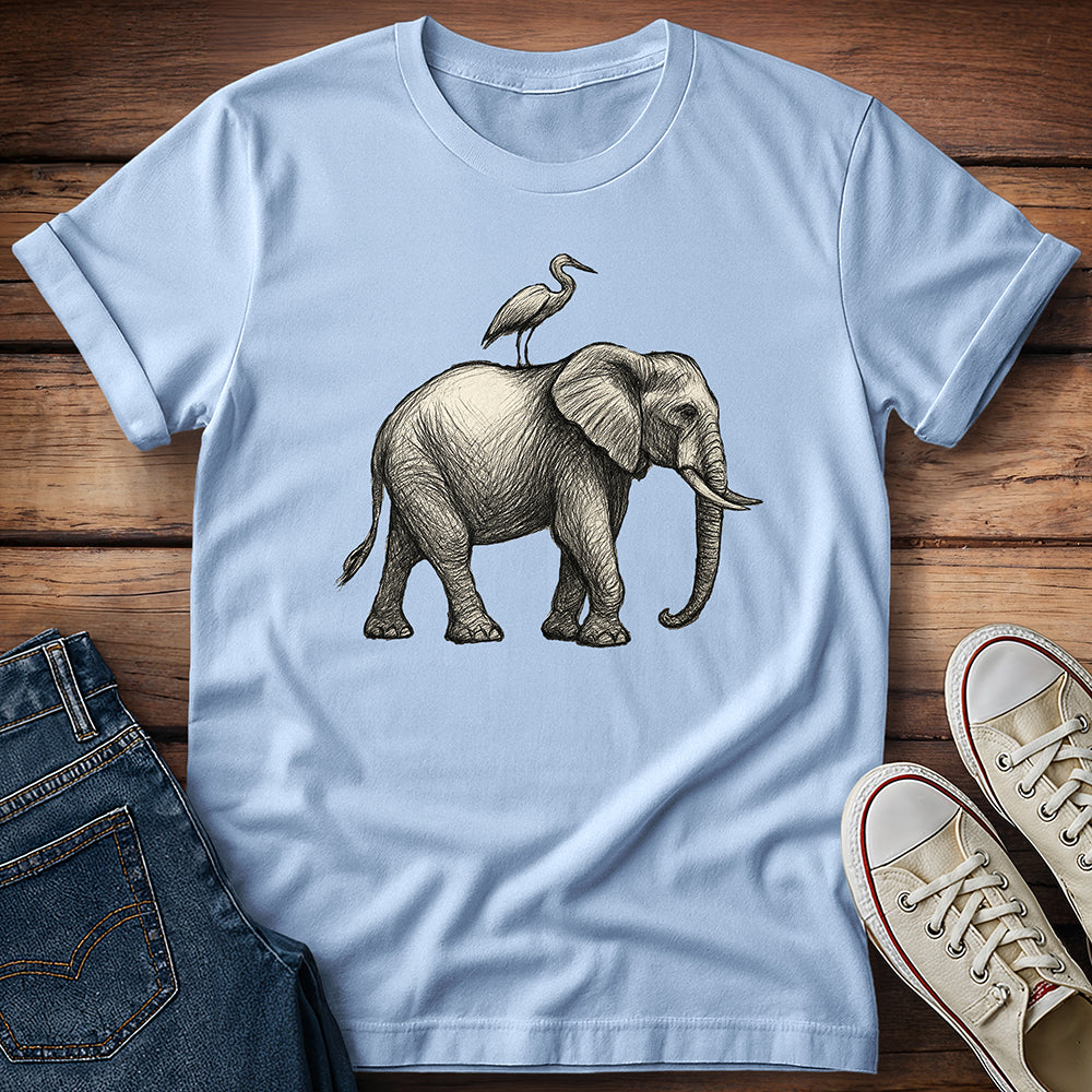 Elephant & Egret T-Shirt