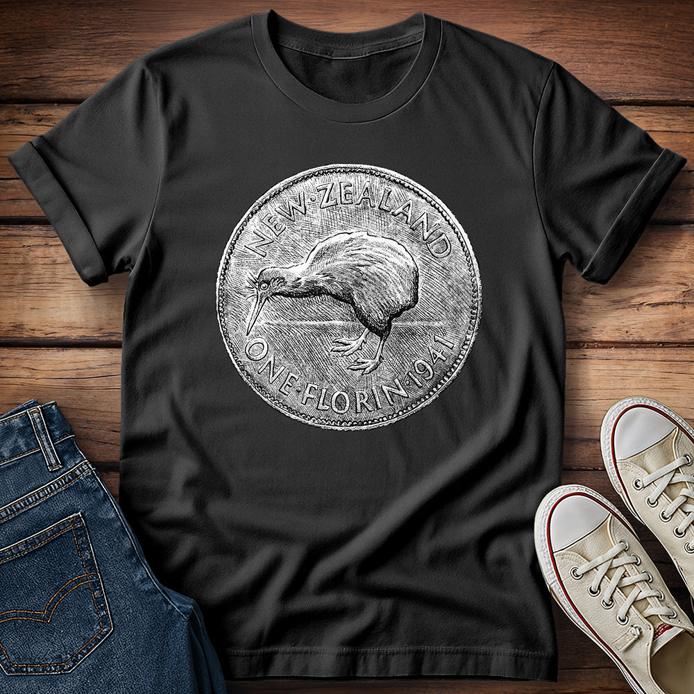 Kiwi Coin - New Zealand One Florin 1941 T-Shirt