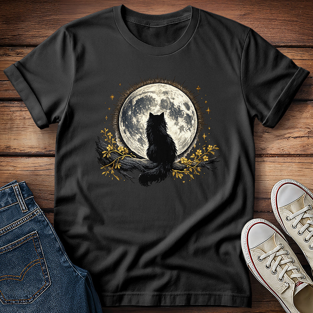 Black Cat Moon T-Shirt