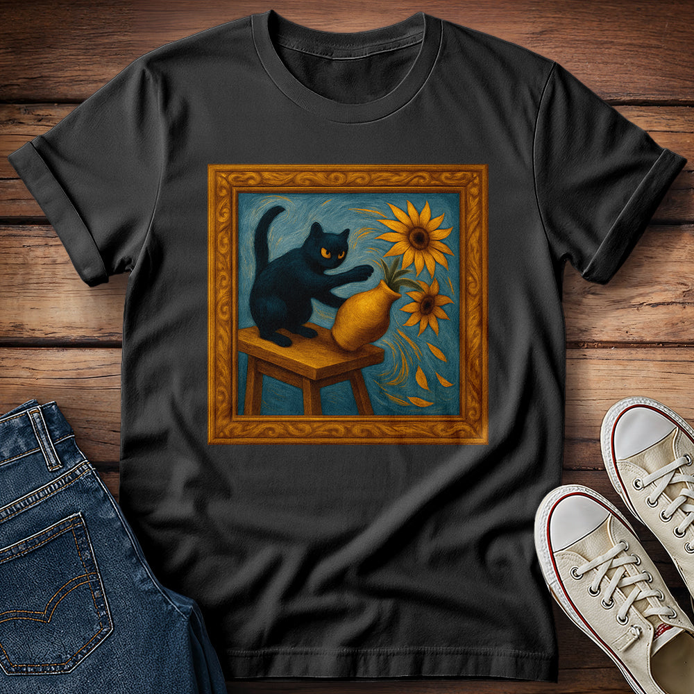 Van Gogh Cat T-Shirt