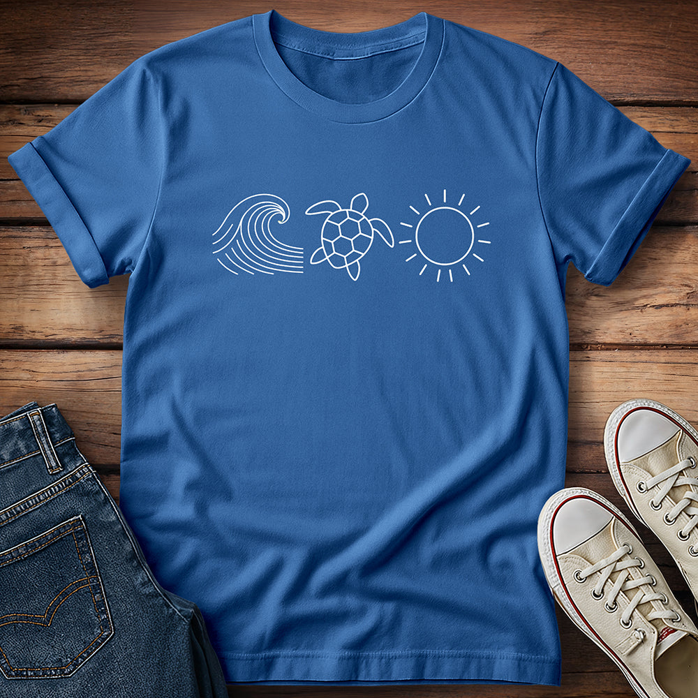 Ocean Turtle Sun T-Shirt
