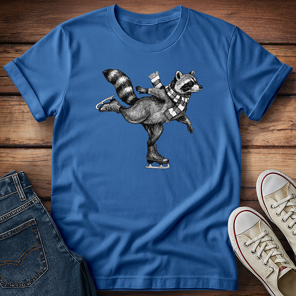 Raccoon Winter Ice Show T-Shirt