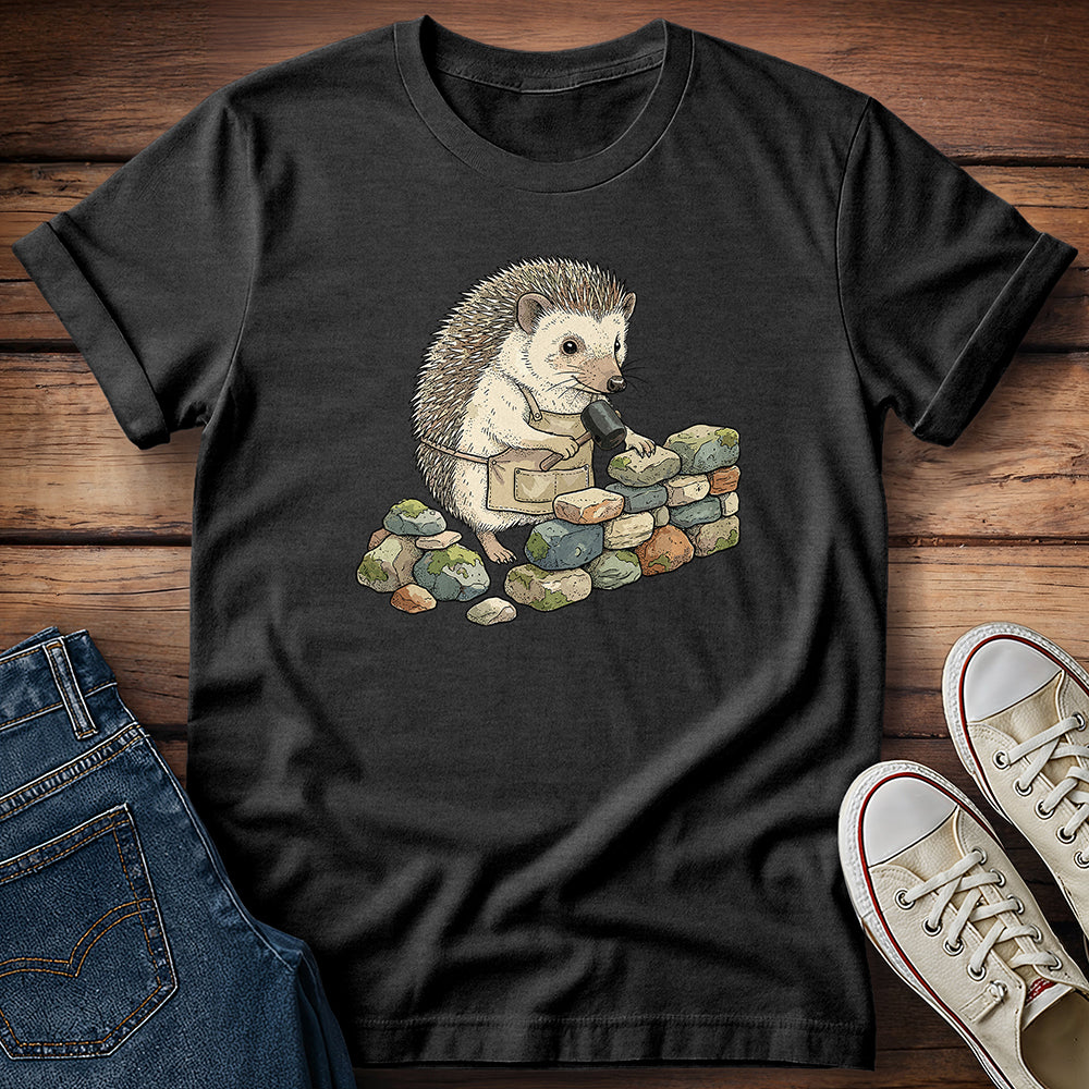 Hedgehog in His Stone Zone T-Shirt