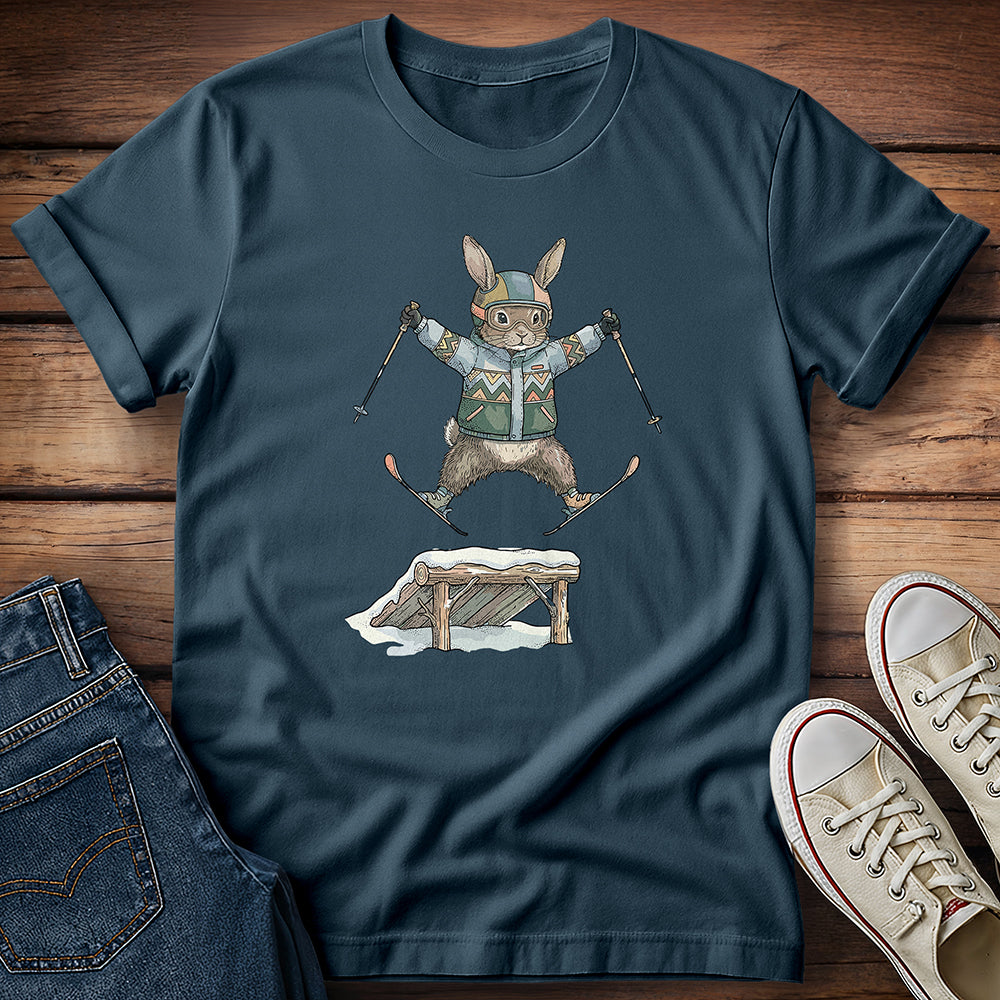 Rabbit Spread Eagle - Freestyle Skiing T-Shirt