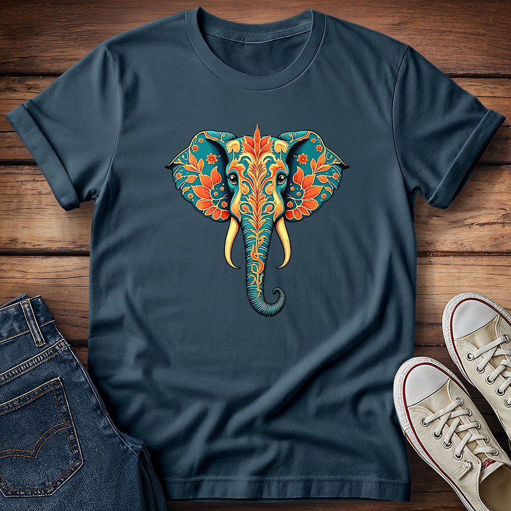 Turquoise Majesty Elephant T-Shirt