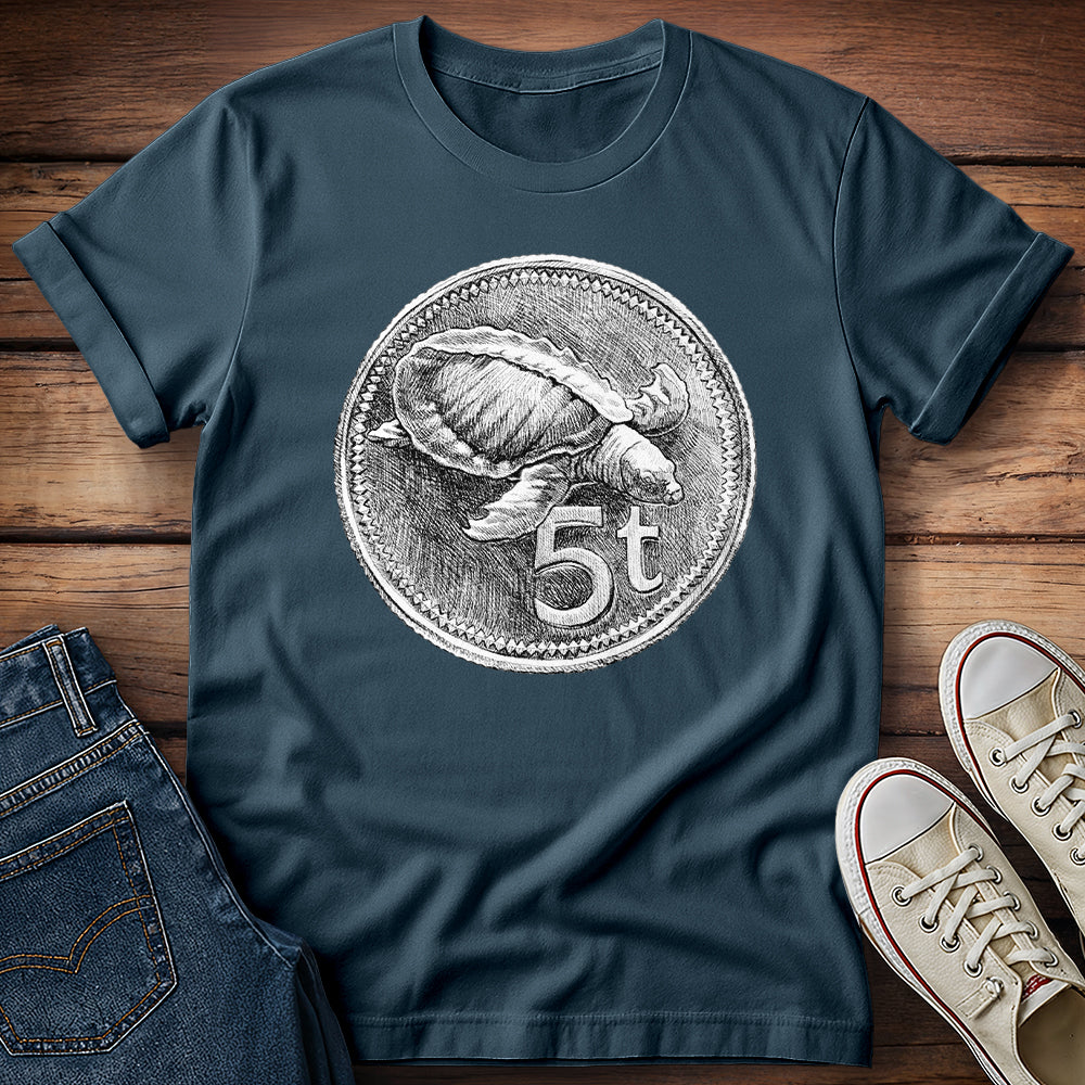 Sea Turtle Coin - Papua New Guinea T-Shirt