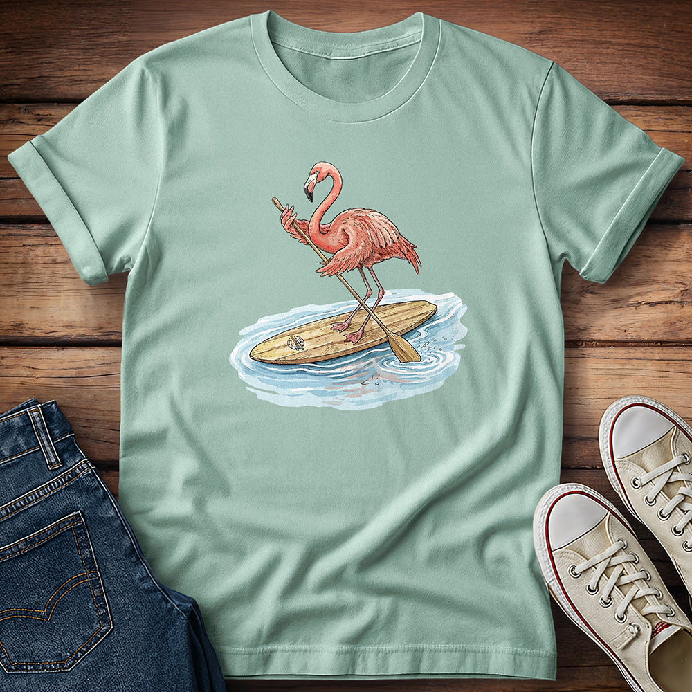 Flamingo Finds Its Balance T-Shirt