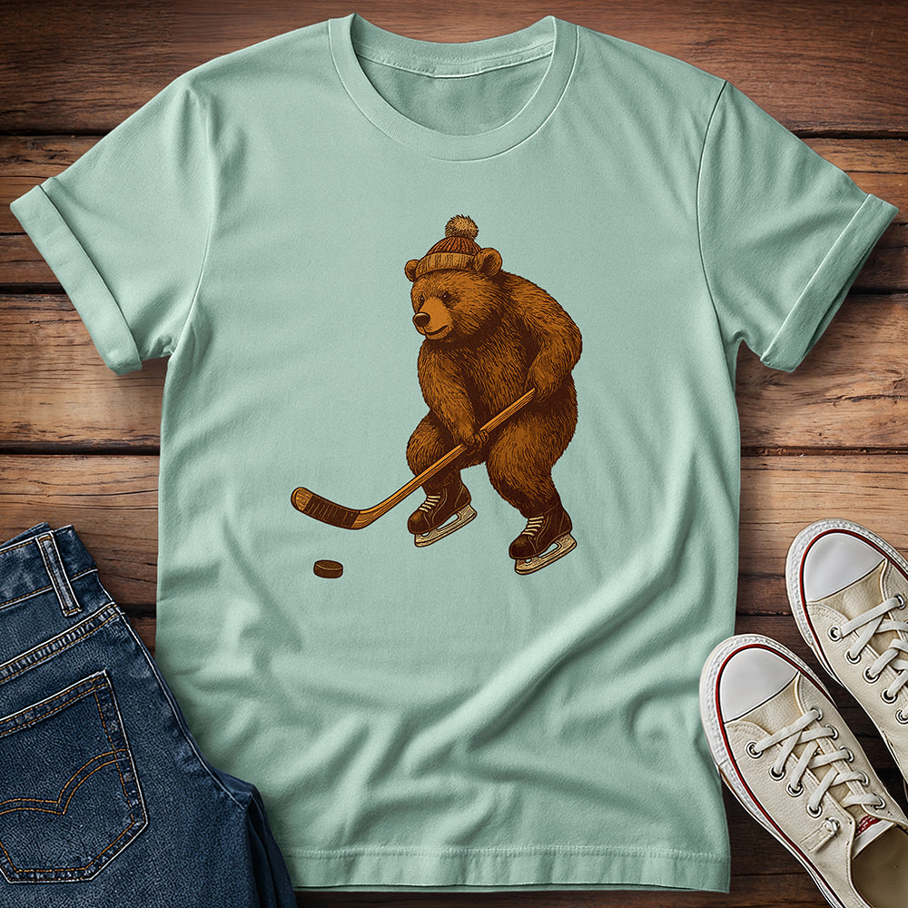 Bear Playing Hockey T-Shirt