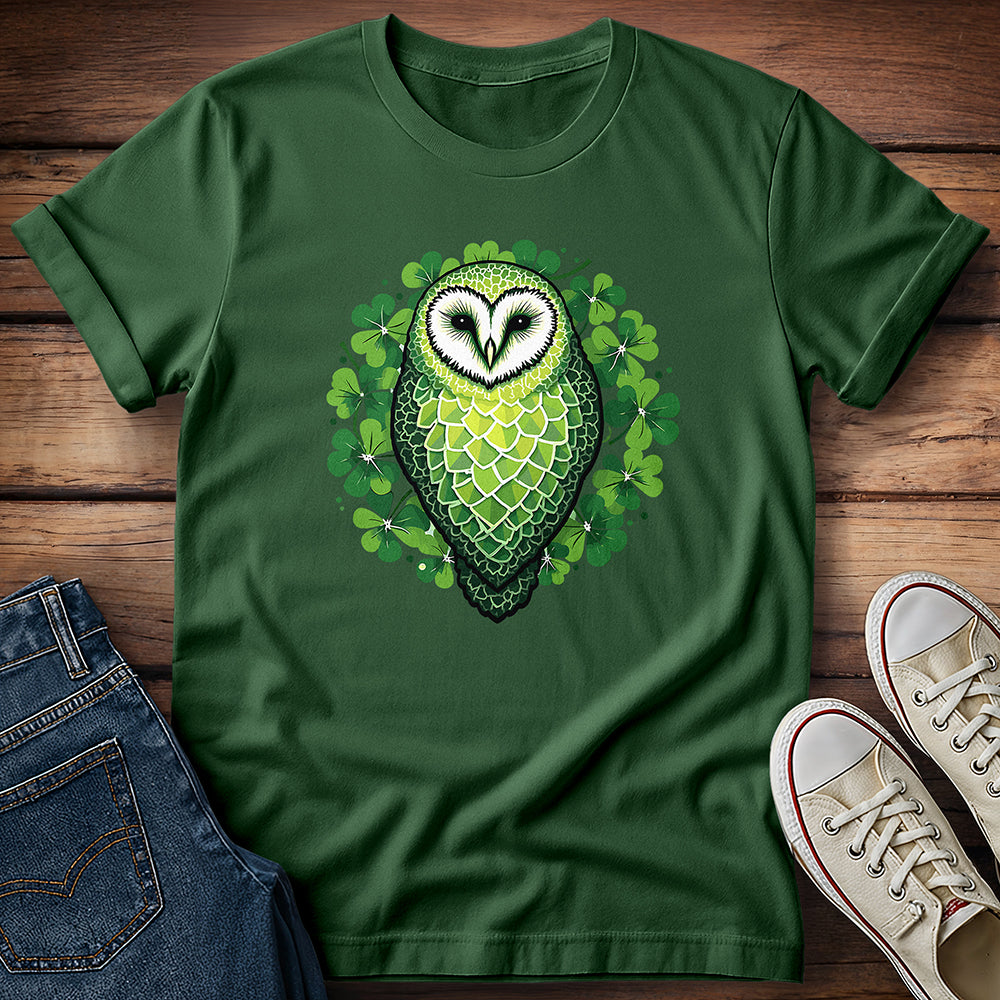 Owl in Shamrocks T-Shirt