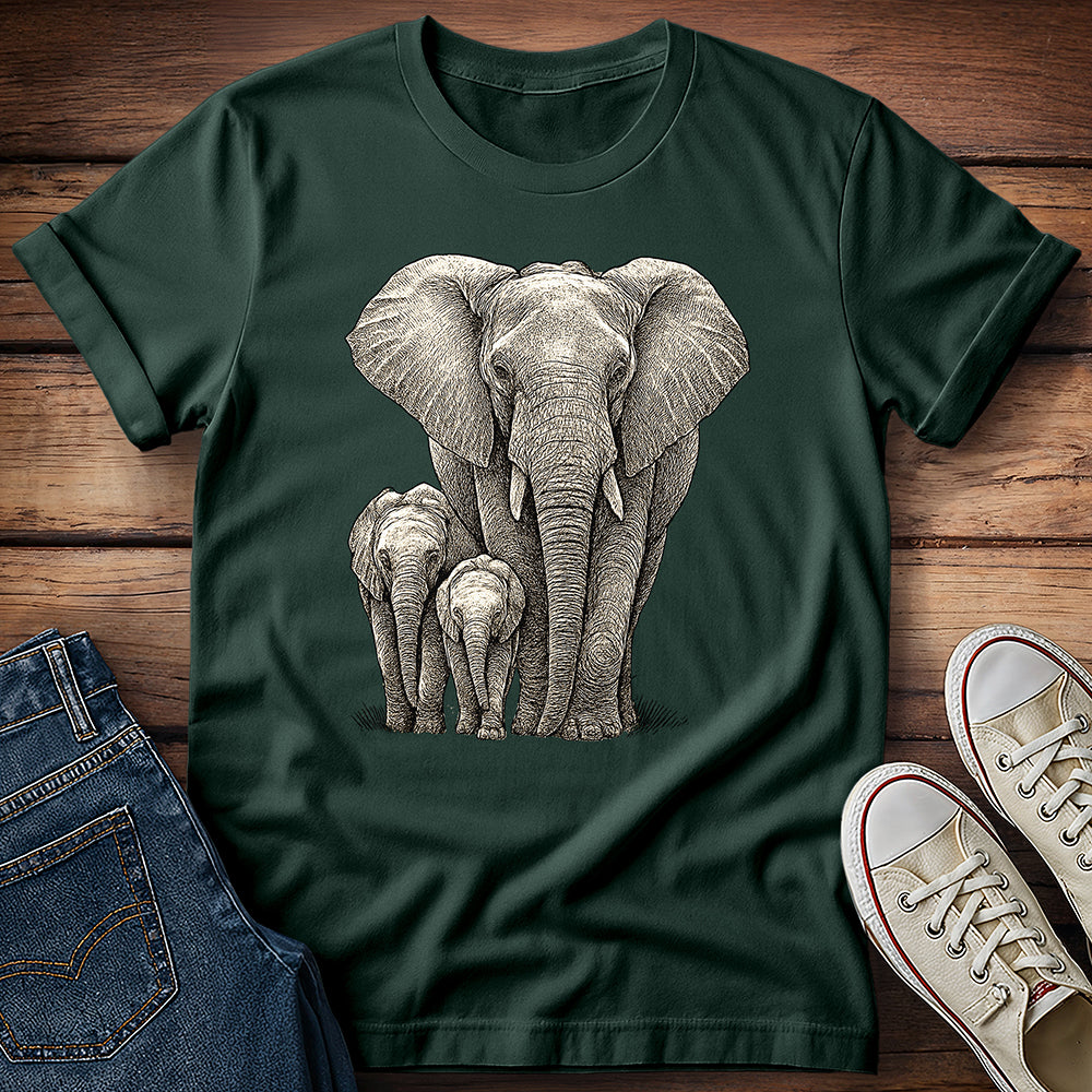Elephant and Calves T-Shirt