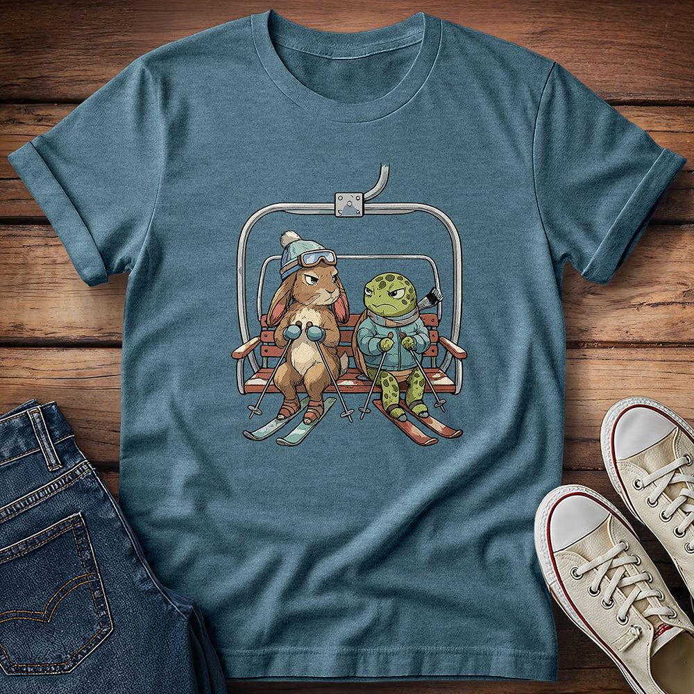 Tortoise vs Hare: Ski Edition T-Shirt