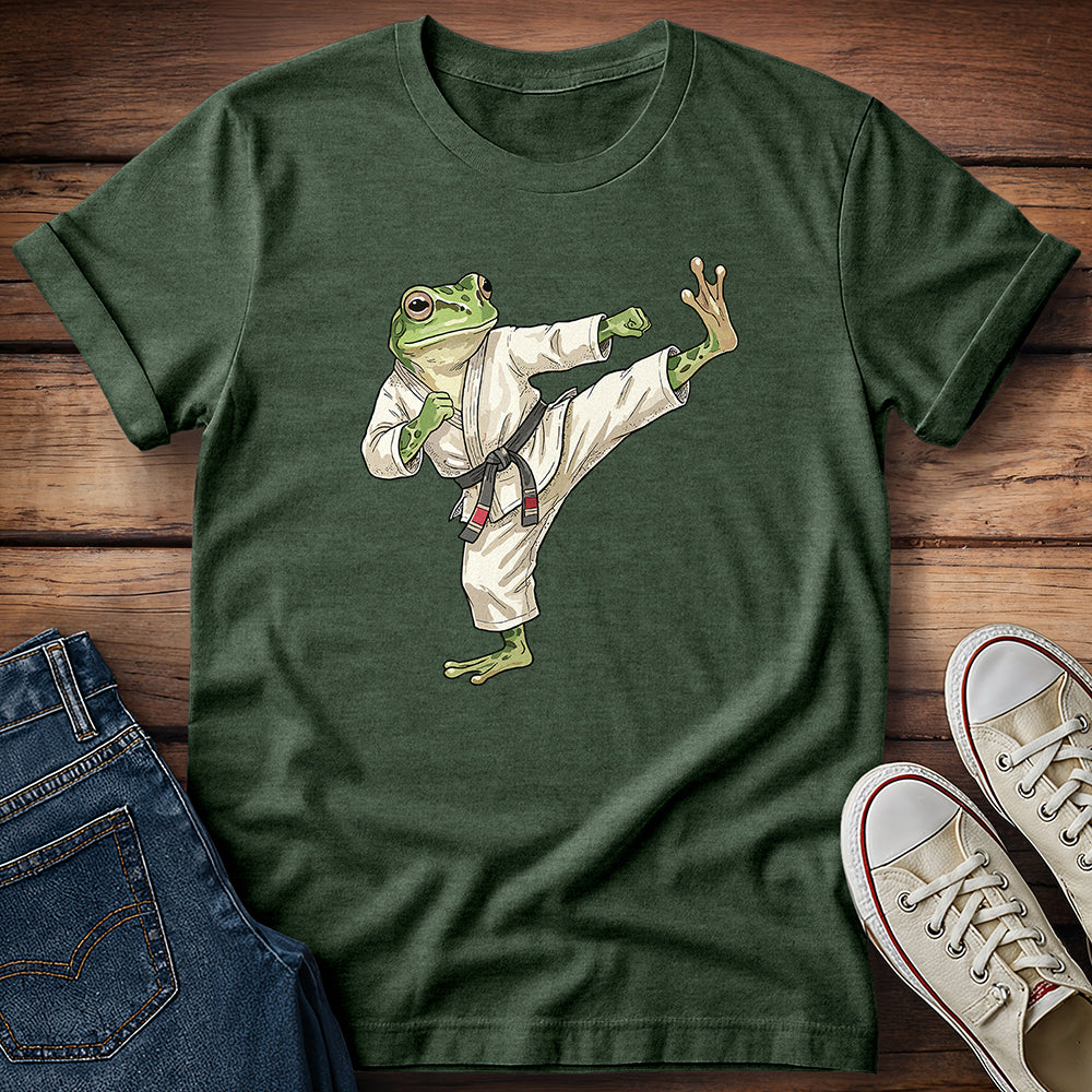 Karate Kick Frog T-Shirt
