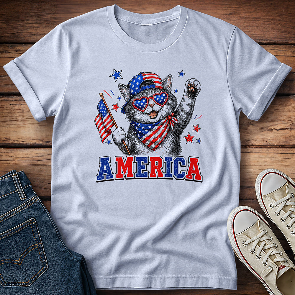 Cat 4th of July T-Shirt