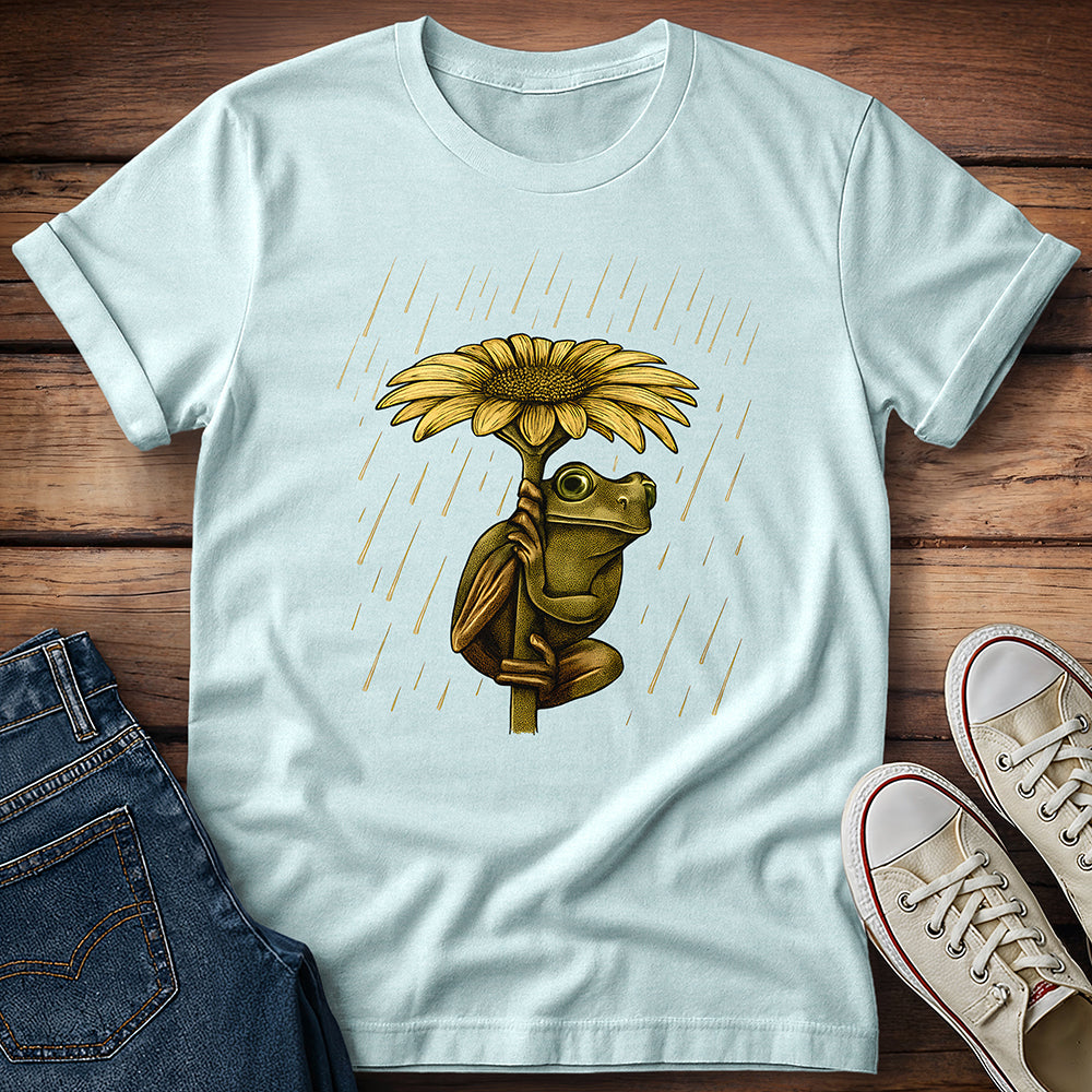 Frog Sunflower Shelter T-Shirt