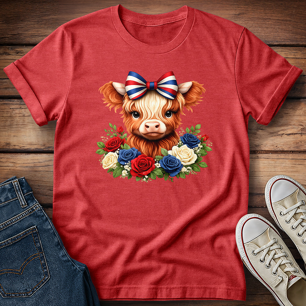July 4th Highland Calf T-Shirt