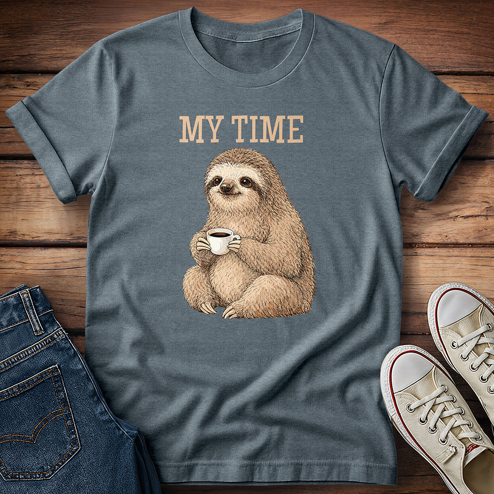Sloth & Coffee Self-Care: My Time T-Shirt