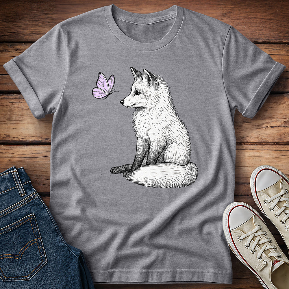 Fox and Lavender Butterfly T-Shirt