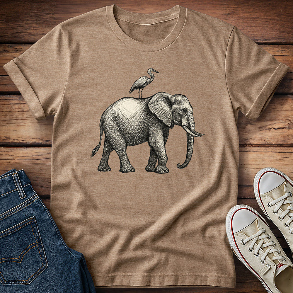 Elephant & Egret T-Shirt