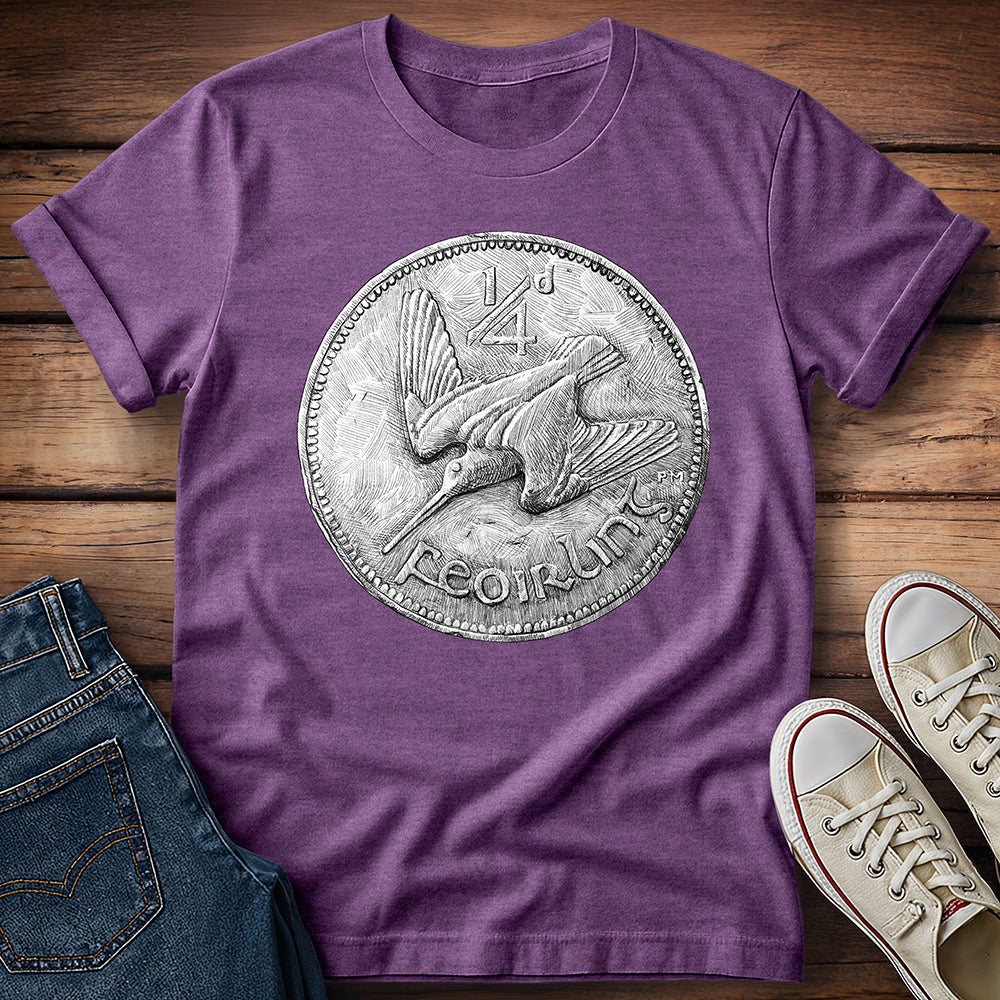 Diving Bird Ireland Coin T-Shirt