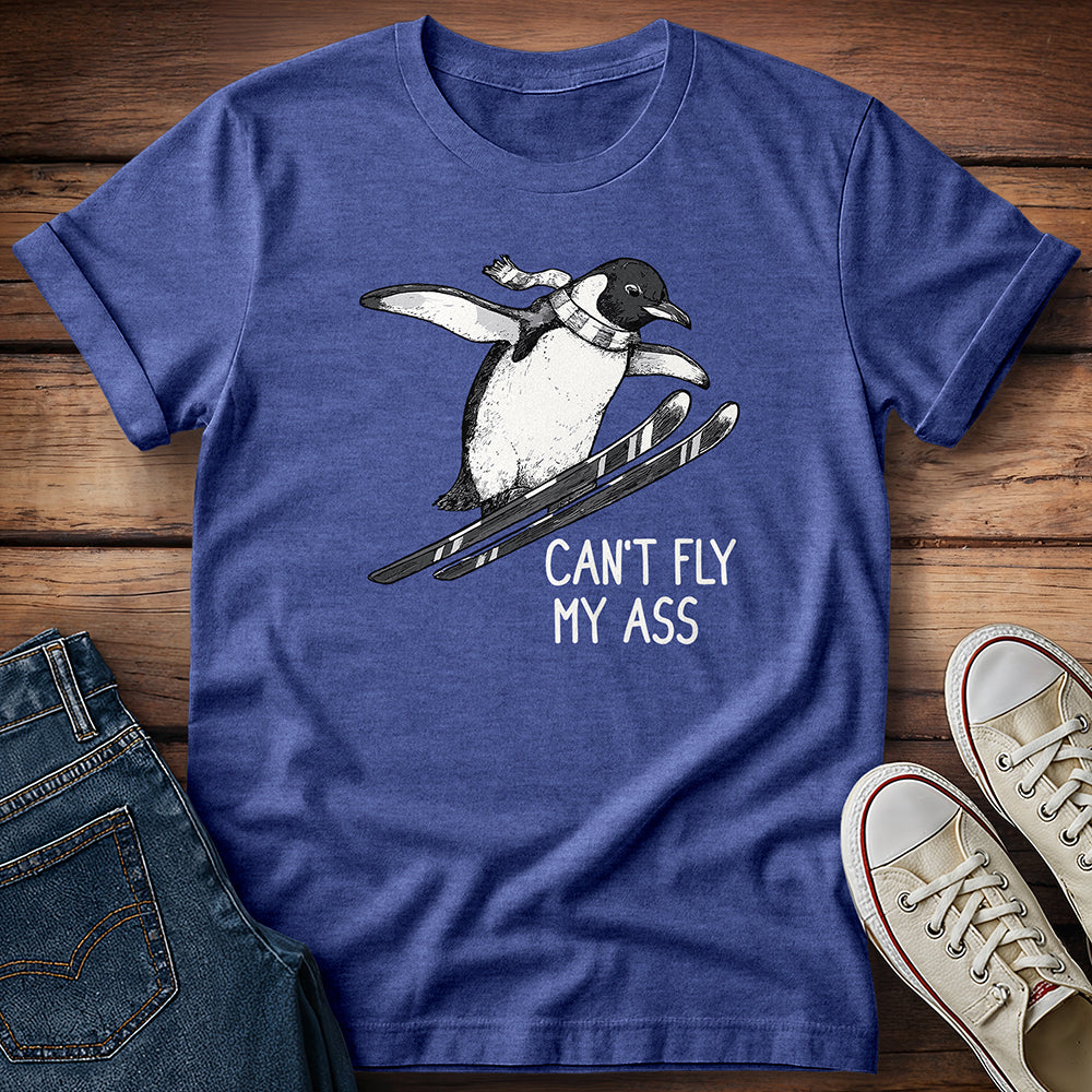 Penguin Ski Jump: Can’t Fly, Still Send It! T-Shirt