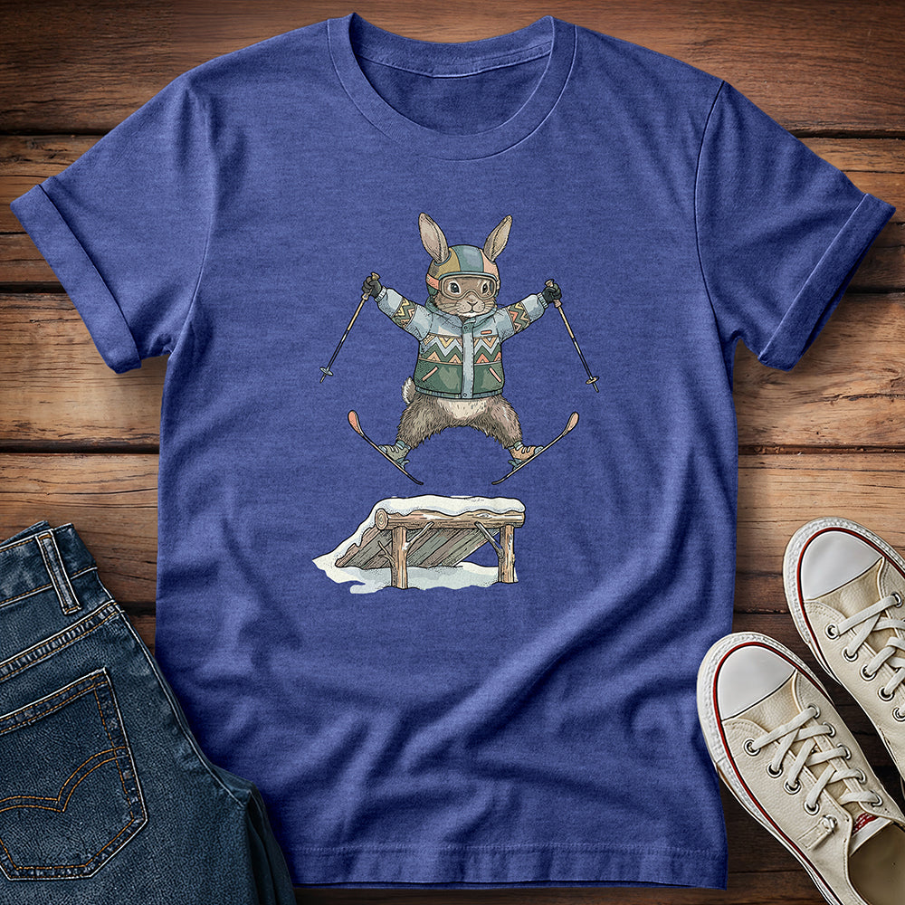 Rabbit Spread Eagle - Freestyle Skiing T-Shirt
