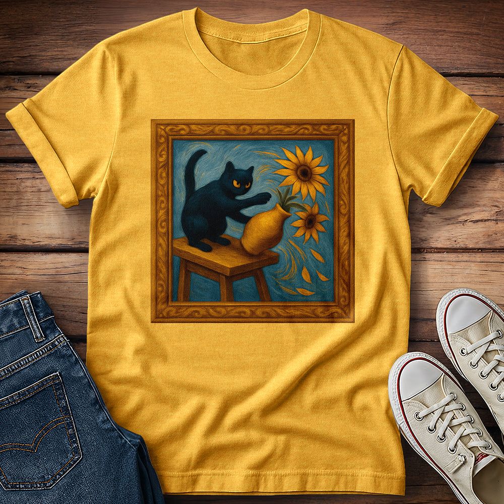 Van Gogh Cat T-Shirt