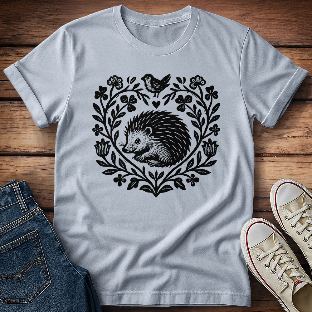 Hedgehog Linocut T-Shirt