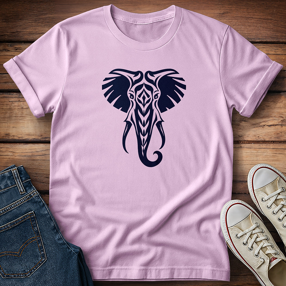 Midnight Tribal Elephant T-Shirt