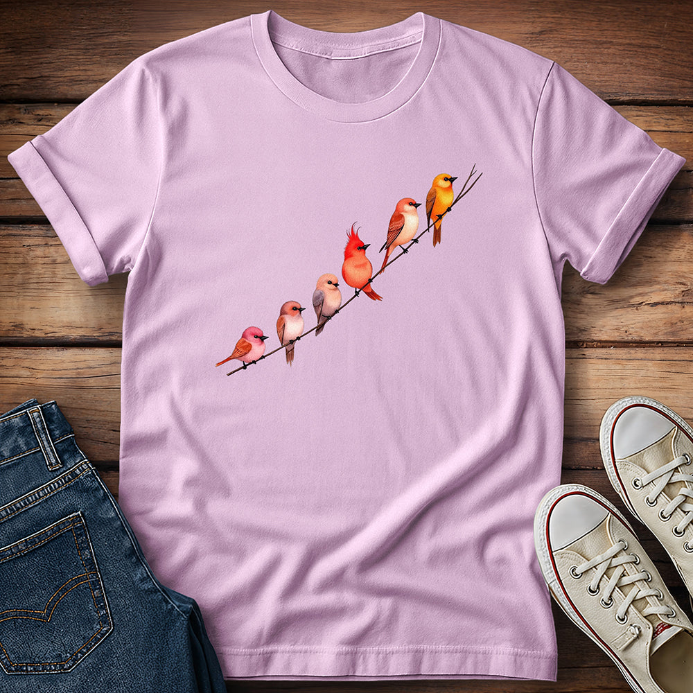 Red Birds Crooked Branch T-Shirt