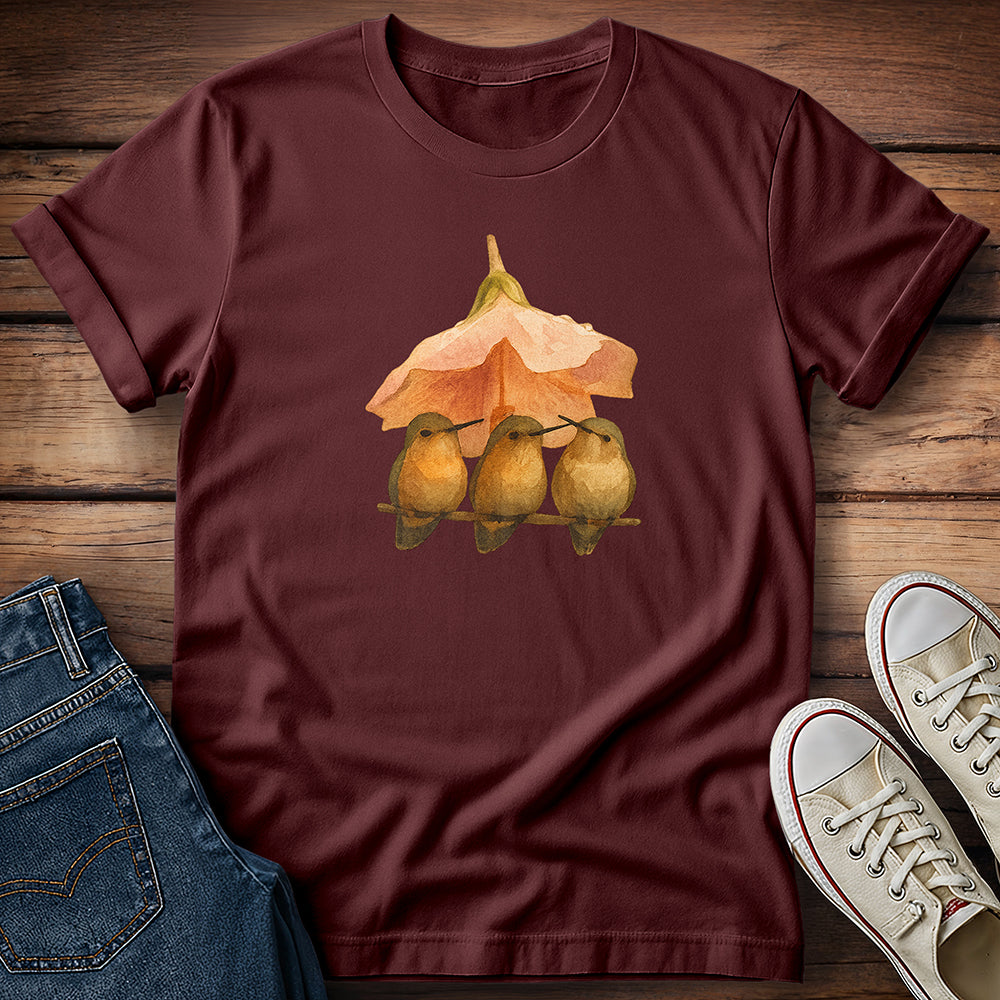 Hummingbirds Taking Shelter T-Shirt