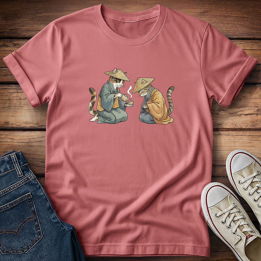 Zen Tea Cats - Paws and Reflect T-Shirt
