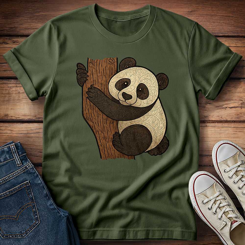 Panda on Tree T-Shirt