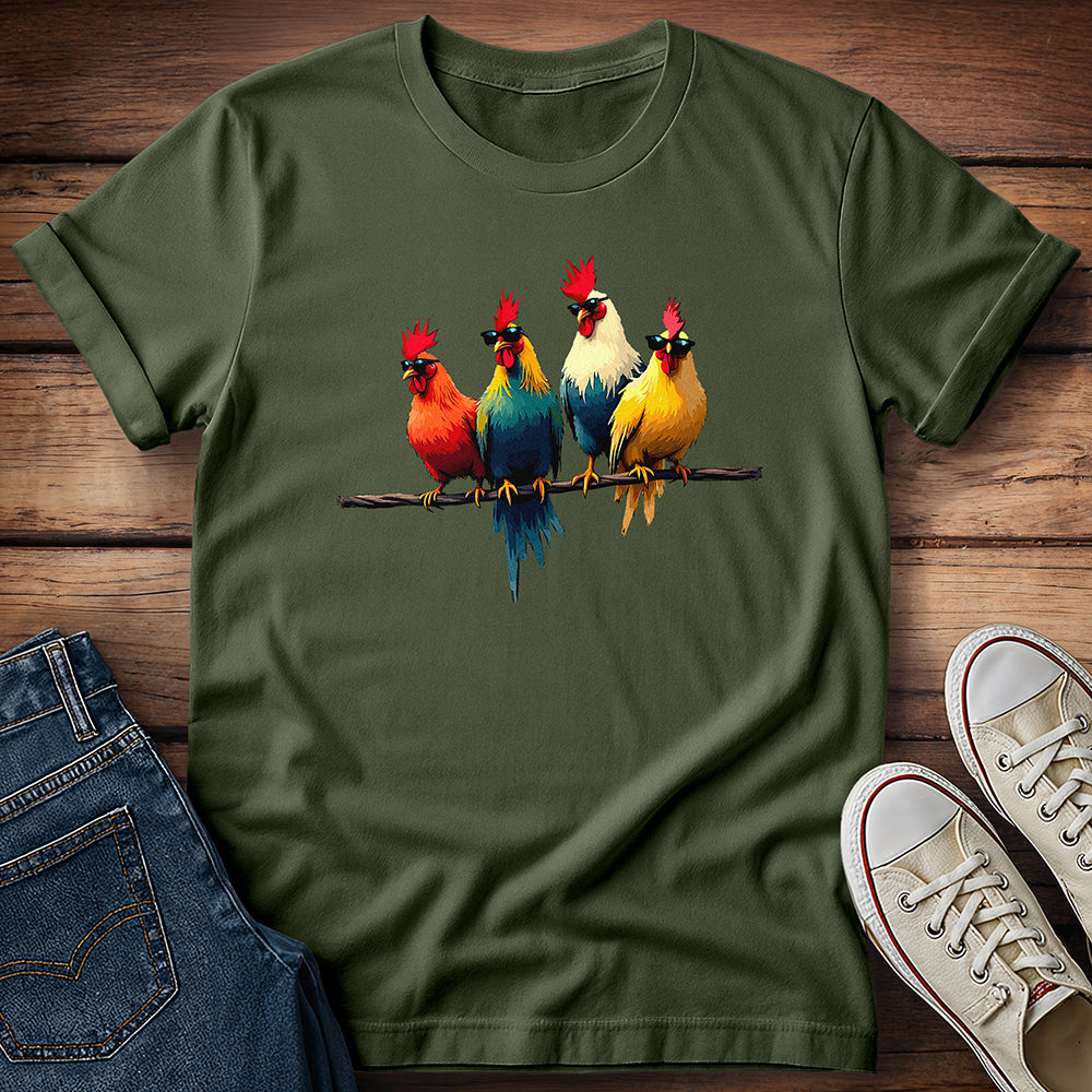 Retro Rooster Society T-Shirt