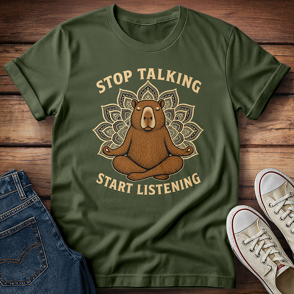 Peace, Quiet & Capybara Energy T-Shirt