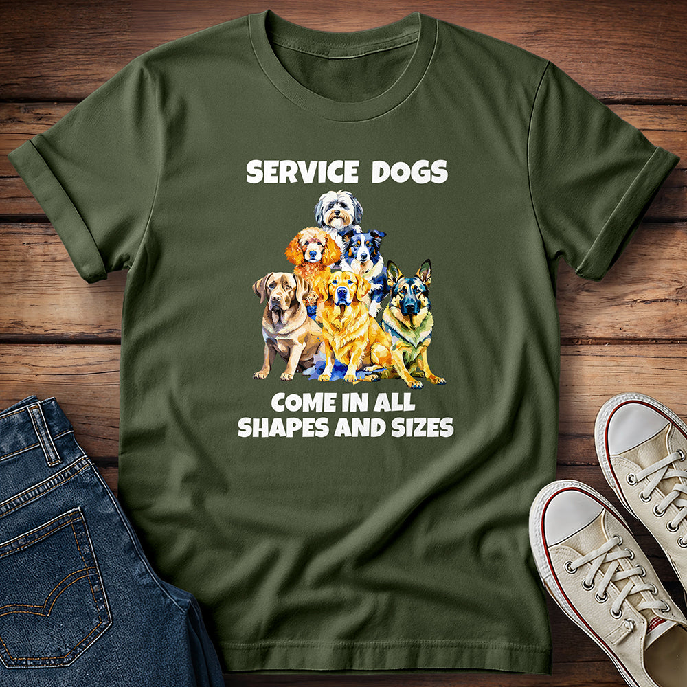 Service Dogs Come in All Shapes and Sizes T-Shirt