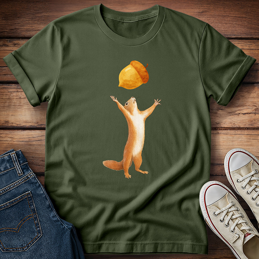 Squirrel and Giant Acorn T-Shirt