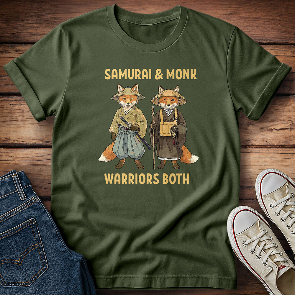 Fox Samurai & Monk: Guardians of Balance T-Shirt