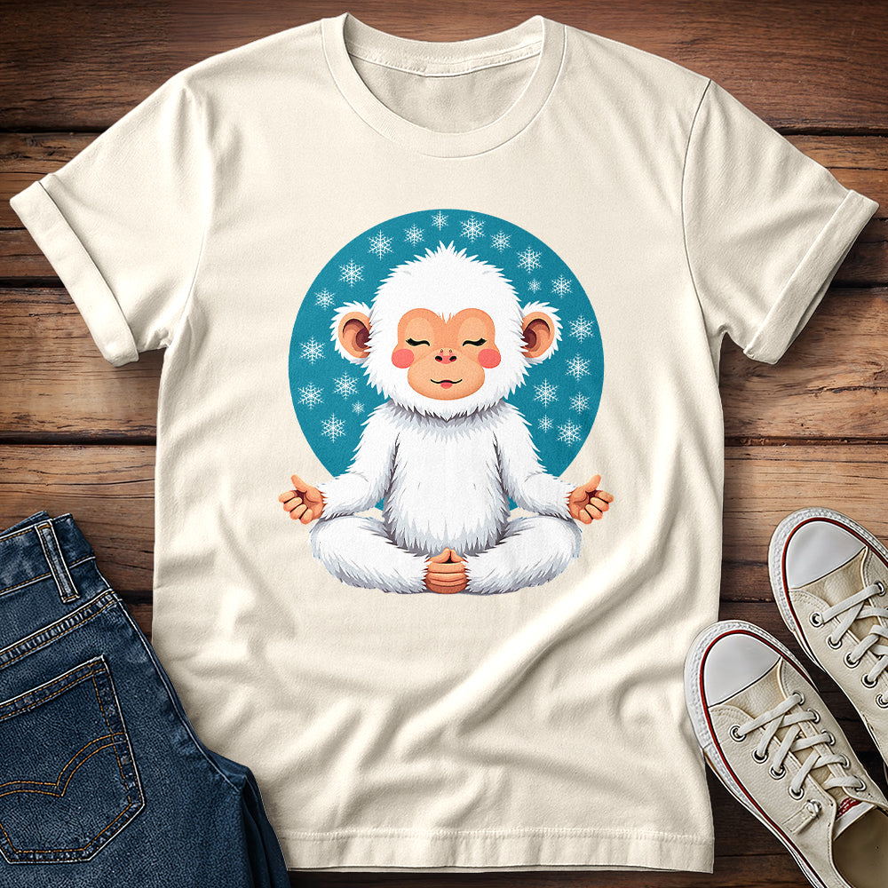 Meditating Snow Monkey T-Shirt