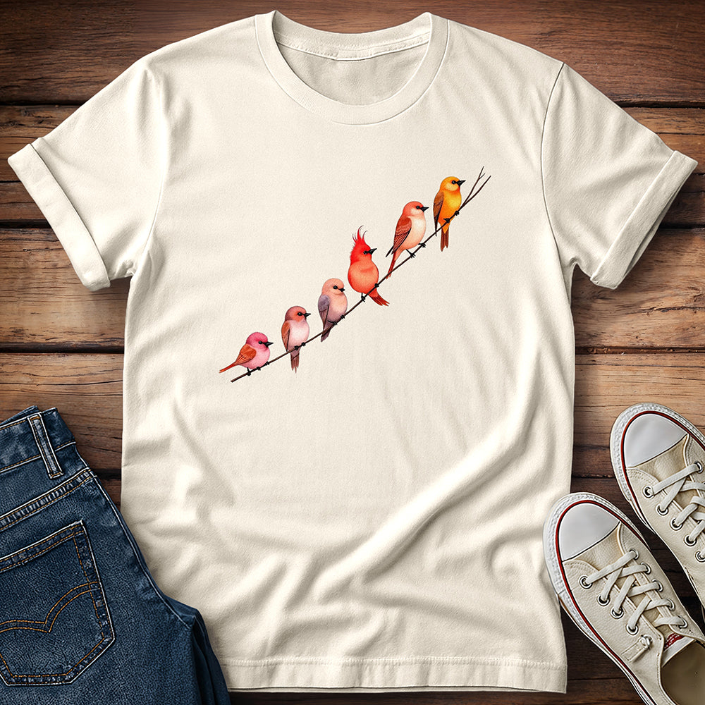 Red Birds Crooked Branch T-Shirt