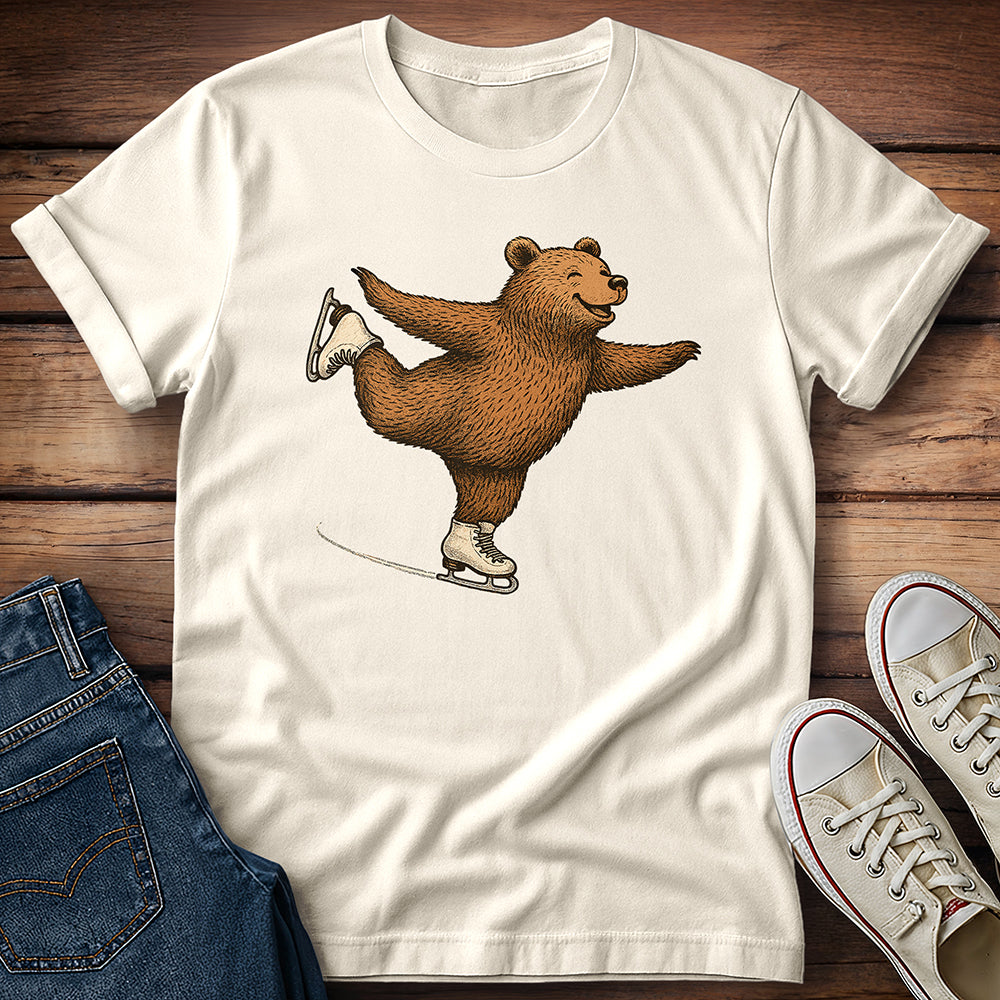 Figure Skating Bear T-Shirt